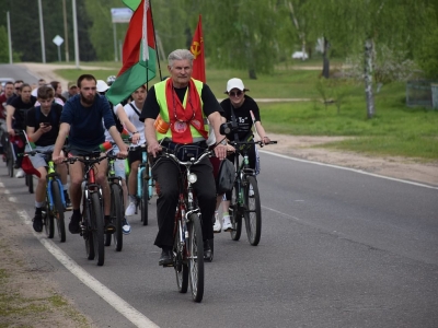 Сегодня, в День Государственного флага, Государственного герба и Государственного гимна Республики Беларусь, в Хотимске прошел велопробег
