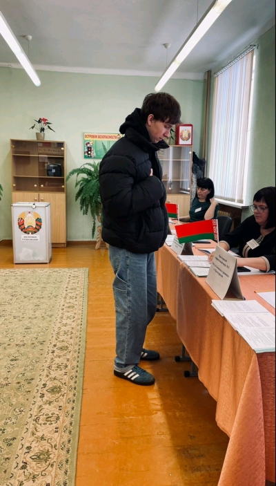 Туманков Илья и Донцов Никита впервые приняли участие в голосовании