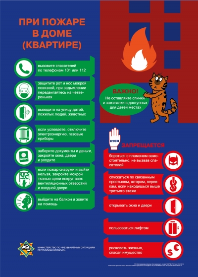 Что делать в случае пожара?