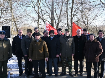 В Хотимске прошел митинг, посвященный 34-й годовщине вывода советских войск из Афганистана (фото и видео)